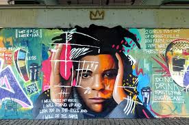 Times square as you've never seen it 8 art on paper exhibition 322 art with text 275 artist designed plates 35 artist skate decks 19 books & exhibition catalogues 78 Streetart In Frankfurt Basquiat Mural An Der Friedensbrucke