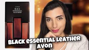 Perfume BLACK ESSENTIAL LEATHER AVON