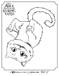 Burton builds upon the film's plot by using color as an influential tool through comparing the real aesthetically, burton uses a palette of heavily saturated colors against monochrome desaturated backgrounds. Alice Through The Looking Glass Coloring Sheets April Golightly