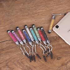 4 hours video playing time battery type: Crystal Dust Plug Stylus Touch Screen Pen For Iphone Ipad 1 2 4 Mini Galaxy P0h