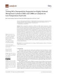 Check spelling or type a new query. Pdf Testing Ptcu Nanoparticles Supported On Highly Ordered Mesoporous Carbons Cmk3 And Cmk8 As Catalysts For Low Temperature Fuel Cells
