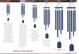 Woodstock Windchime Size Chart