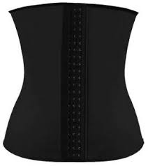 Black Medium Latex Underbust Body Shaper Waist Clinchert Belt