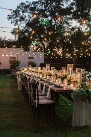 The ultimate guide to planning a fabulous virtual bachelorette party. 22 Outdoor Dinner Party Ideas Weddingtopia Wedding Backyard Reception Backyard Reception Wedding Reception Lighting