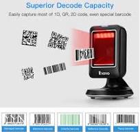 Eyoyo 2D 1D Desktop Barcode Scanner, Platform Scanner with ...