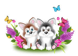 Check spelling or type a new query. Two Puppies With Flowers Stock Illustration Illustration Of Graphic 71969120