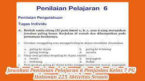 We did not find results for: Jawaban Penilaian Pelajaran 6 Penjaskes Kelas 7 Pg Halaman 225 Aktivitas Senam Youtube