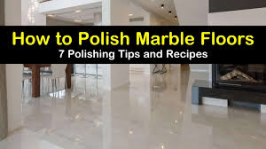 Marble's opulent sparkle is still there, hidden beneath a scuffed and murky surface but waiting to shine again. 7 Easy Ways To Polish Marble Floors