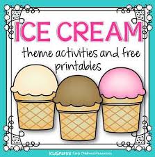 Ice Cream Theme Activities And Printables For Preschool And Kindergarten Kidsparkz Ice Cream Theme Ice Cream Crafts Ice Cream Games