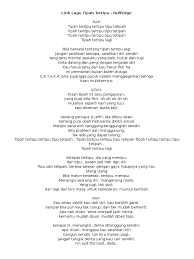 'cinta putih' merupakan singel milik grup band kerispatih dari album pertama mereka yang bertajuk kejujuran hati, rilis pada 2005. Lirik Lagu Tipah Tertipu