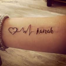 Write Name On Love Heartbeat Tattoo Image Name Tattoo On Hand Couple Name Tattoos Heartbeat Tattoo