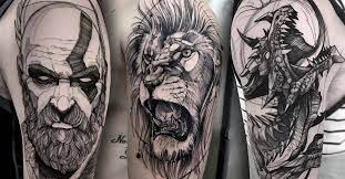 Misterelements dragon doodle sketch icon tribal grunge vector. Sketch Style Tattoos Tattoo Kunst Der Ganz Besonderen Art Tattoo Spirit