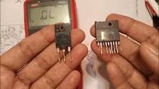 Transistor vs STR. STRS6707 testing on multimeter. STR TV power ...