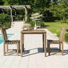 Both have key advantages in their own right, from the natural preference and ambience that comes from wood and timber, to the modern style which some metal sets have. Wooden Garden Bistro Sets