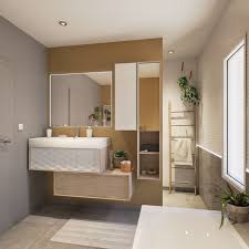 Une Douche A L Italienne Dans Une Salle De Bains Au Style Industriel Leroy Merlin En 2020 Salle De Bain Neo Salle De Bains Moderne Meuble Salle De Bain