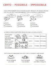 Certo Possibile Impossibile Interactive Worksheet Worksheets Interactive Workbook