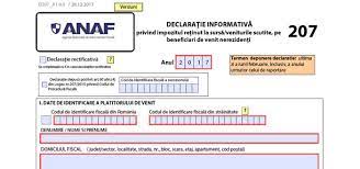 De ce este necesară obținerea unui nif? Declaratia 207 Pentru Anul 2017 Actualizare Pdf Inteligent