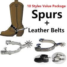 If you've selected a shiny new pair of spurs, you may be wondering how to attach them to your favorite cowboy boots. Fashion Boots Accessories Stainless Spurs Horse Riding Sports Accessories Western Cowboy Spurs Wish