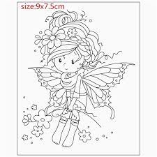 caoutchouc silicone clair tampons pour scrapbooking transparents joint fond timbre carte faisant bric fairy coloring pages whimsy stamps coloriage girafe