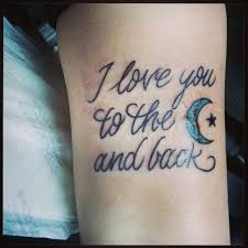 Instagram Photo By Mstephxnie Melissa Via Iconosquare To The Moon And Back Tattoo Back Tattoo Name Tattoos For Moms