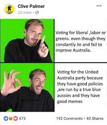 Find the newest clive palmer meme. Australian Politician Clive Palmer Is Using Pewdiepie Memes Pewdiepiesubmissions
