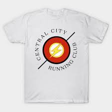 Central City Running Club The Flash Classic T Shirt Lustige Laufshirts