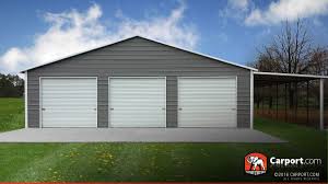 The purpose of a carport plan is similar to that of a garage. Custom Three Car Garage 42 X 31 X 8 Shop Metal Buildings Online