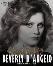 Happy Birthday to Beverly D'Angelo! An American actress and singer, she is  widely recognized for her role as Ellen Griswold in the “National Lampoon's  Vacation” film series, which helped establish her as