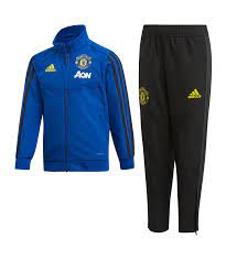 Manchester united trainingsanzug kaufen im web ist eine feine sache. Adidas Manchester United Trainingsanzug Kids Blau Sport 1a