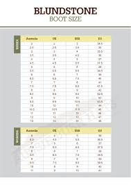 66 Genuine Work Boot Size Chart