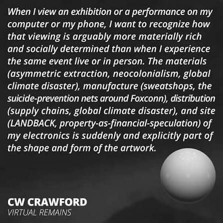LOMAA is excited to share the last commissioned text for the Virtual  Encounters publication! Head over to lomaa.ca or the link in our bio to  read CW Crawford's “Virtual Remains” and STAY