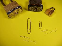 Lockpick open a door, combination, or padlock with a paperclip or bobby pin. Open A Padlock With One Paperclip Nothing Else Paper Clip Padlock Diy Lock