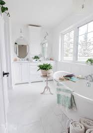 Crisp white walls practically sparkle against dark wood paneling. A Gorgeous Cottage Spa Master Bathroom 2019 Spring Orc Week 6 Reveal The Diy Mommy