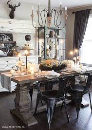 13 Farmhouse Thanksgiving Table Ideas To Help You Decorate Yours Fall Dining Room Dining Room Buffet Dining Room Table