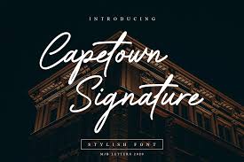 For commercial use you must purchase a license by either: Capetown Signature Elegant Font 428558 Calligraphy Font Bundles In 2020 Elegant Font Signature Fonts Brand Fonts