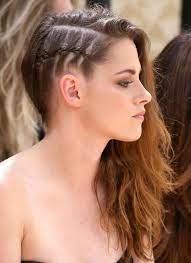 One Side Braid Kristen Stewart Hair Hair Styles Side Hairstyles