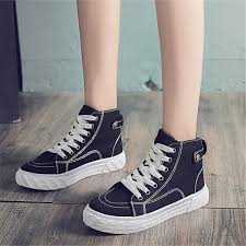 Grosiran jakarta menjual grosir dan eceran sepatu wanita sol tinggi 6 cm murah. Kanvas Sepatu Platform Wanita Tinggi Sneakers Wanita Divulkanisir Sepatu Kanvas Sepatu Putih Sepatu Wanita Deportivos Fashion Terbaru Sneakers Perempuan Sepatu Vulkanisir Aliexpress