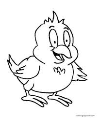 Rooster and chicken coloring pages lead to the heroes of children's fairy tales, poems and songs. Happy Baby Chicken Coloring Pages Chicken Coloring Pages Coloring Pages For Kids And Adults