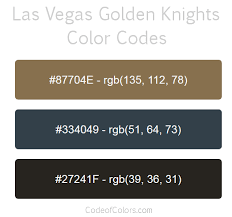Max value from rgb is 212. Las Vegas Golden Knights Colors Hex And Rgb Color Codes