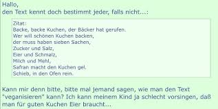 Es Wird Immer Schlimmer Backe Backe Kuchen Veganisieren Hafft De
