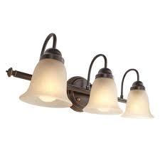 Does your bathroom need a touch of glitz? 3 Light Traditional Bathroom Vanity Rubbed Bronze Finish Tea Stained Glass Wall Fixtures Home Garden