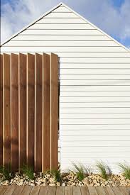 Pin By Foundry Farm 1978 Modern Far On Home Outdoor Spaces Facade House Weatherboard House Privacy Screen Outdoor
