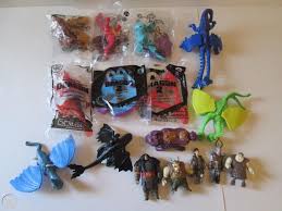 The toys jake had were more like toys for preschoolers and older though, not appropriate for toddlers wit all the small pieces. 15 Pc How To Train Your Dragon Toys Burger King Mcdonalds Dreamworks 1886675989