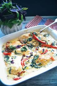 Hahnchenpfanne Mit Spinat In Sahnesosse Rezept Hahnchen Pfanne Hahnchenpfanne Hahnchen Filet Rezepte