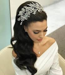 Large Royal Wedding Bridal Crown Tiara Fashion Bridal Hairband Wedding Hair Accessories Amazing Wedding Makeup Bridal Styles Boutique