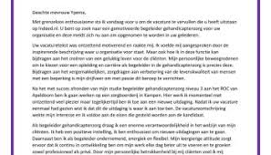 Sollicitatiebrief Assistent Begeleider De Beste Zorg Sollicitatiebrieven