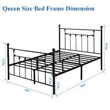 The metal bed begins with a better steel framed platform bed with a headboard. Vecelo Victorian Metal Platform Bed Overstock 20489039