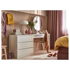 Featuring a drawer and spacious desktop, this makeup dresser table makes putting makeup incredibly easy because you can find your cosmetics wooden makeup dressing mirror table set with drawer. White Dressing Table Malm 120 Cm Width X 41 Cm Ikea