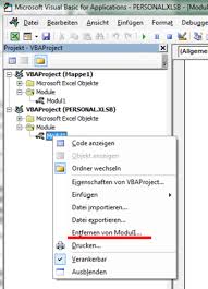 Um eine oder mehrere spalten in excel über das menü auszublenden, klicken sie in der registerkarte start unter zellen auf format. Excel Ein Makro Loschen Computer Technik Technologie