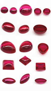 Synthetic Round Ruby Flat Back Cabochon Lab Created 2mm to 23mm Loose  Gemstone Assorted for All Type Jewelry Wholesale Price